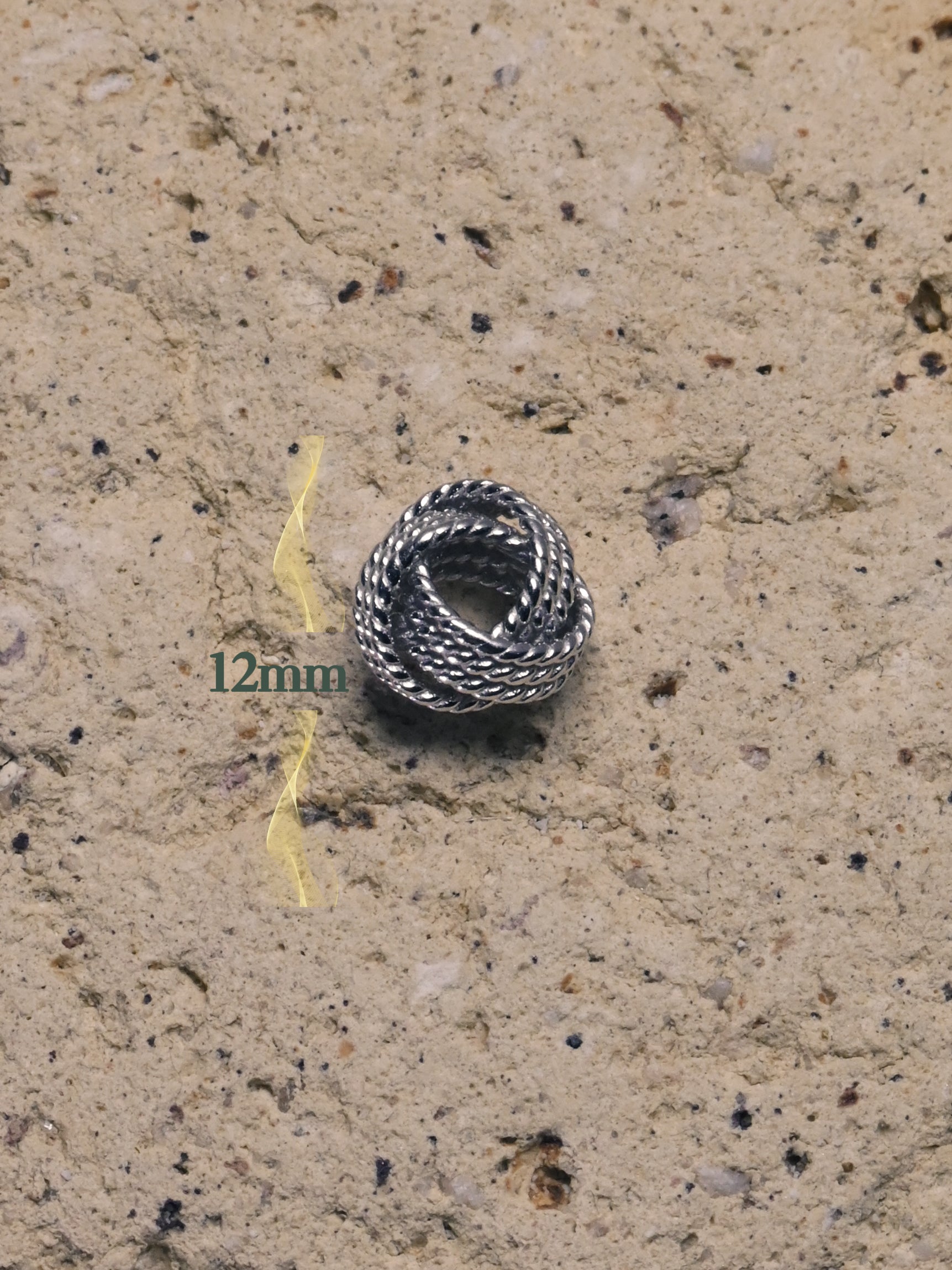 Solace & I | "The Infinite Loop" Mobius Pendant – Hand-Textured S925 Sterling Silver Necklace