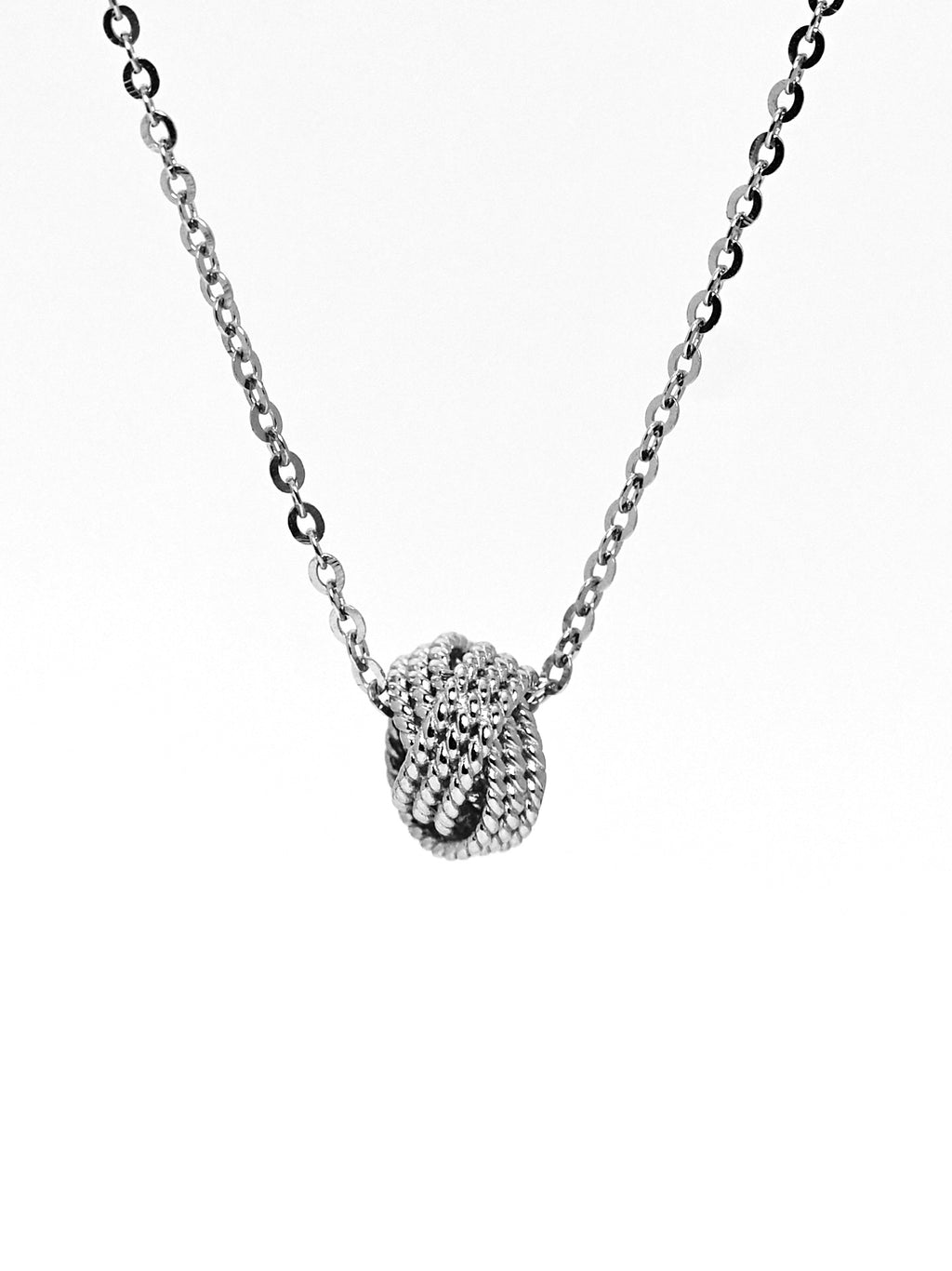 Solace & I | "The Infinite Loop" Mobius Pendant – Hand-Textured S925 Sterling Silver Necklace