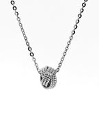 Solace & I | "The Infinite Loop" Mobius Pendant – Hand-Textured S925 Sterling Silver Necklace